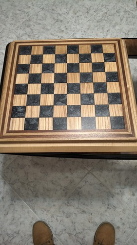 Scacchiera legno rovere - rovere, e
