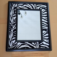 Specchio Zebra foderato in