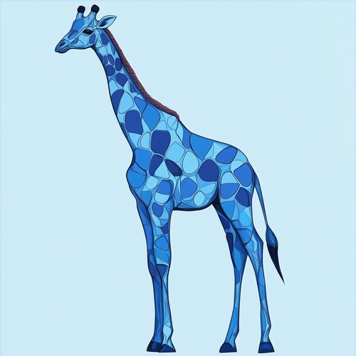 Adesivo murale adesivo giraffa