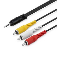 Cavo AV da 3,5 mm a 3RCA per