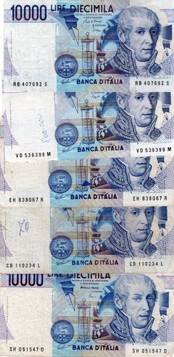 Italia lotto 10000 - italia-italia, 5x