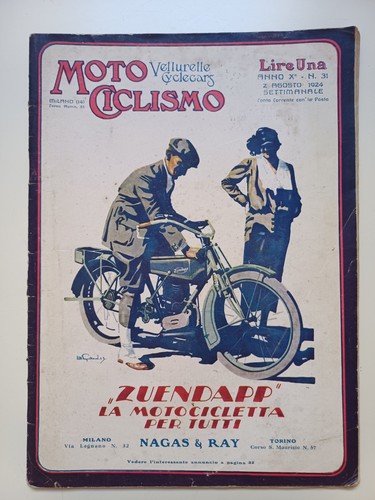 Rara rivista moto - "moto, ciclismo"