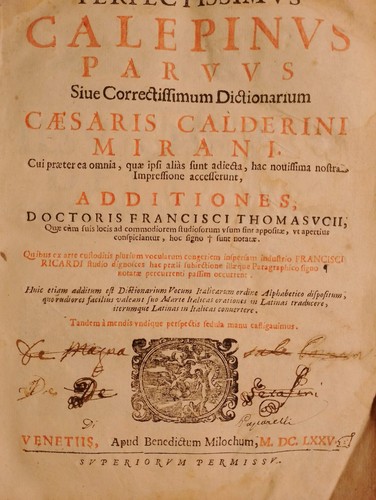 Calderino mirani cesare - calderino, mirani,