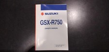 libretto uso manutenzione manuale SUZUKI GSX-R750 08/10 INGLESE
