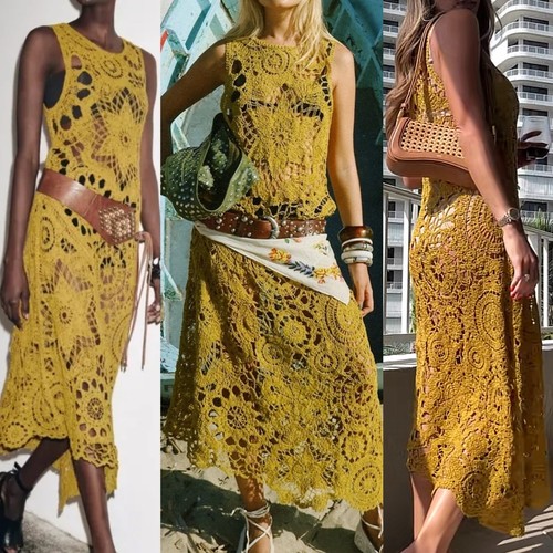 Zara abito all uncinetto - abito, midi