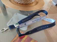 Rarissimo Cordino Maserati Tracolla per Porta Tessere Clip Metallica