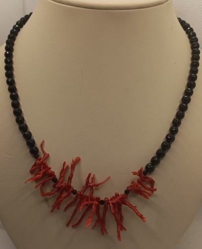 Collana artigianale corallo - collana,