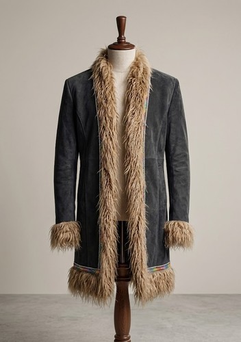 Cappotto donna vintage pelle