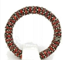 Anello éternel Roberto Demeglio oro e zaffiri arancio 2,45 ct totali 