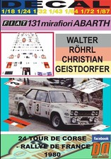 DECAL FIAT 131 ABARTH W.ROHRL