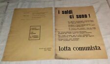 1972 LOTTA COMUNISTA RELAZIONE DI 12 PAGINE E FACCIATE COME DA FOTO + OMAGGIO