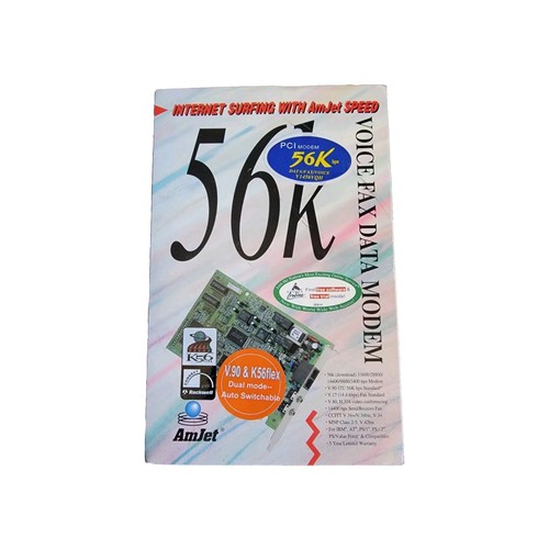 Amjet 56k voice data fax - data, modem