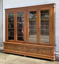 ANTICA LIBRERIA VETRINA LEGNO ABETE 4 CASSETTI 4 ANTE CREDENZA PRIMI 900 ARMADIO