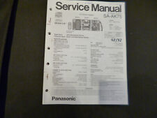 Manuale di servizio originale schema elettrico Panasonic SA-AK75