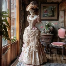 Abito da ballo vittoriano di