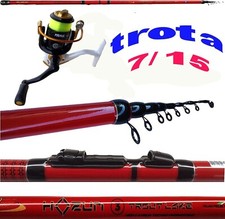 canna pesca trota lago