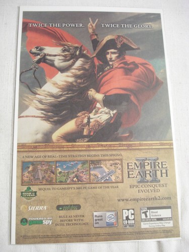 Videogioco pubblicità empire - videogioco,