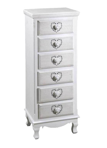 Cassettiera cuore cassetti - cassettiera,
