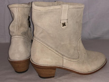 $385❤️37/7 Stivaletti equitazione moto biker Fiorentini+Baker kaki vera pelle