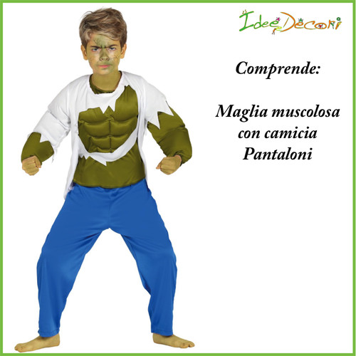 Costume vestito hulk bambino