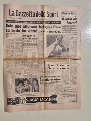 Gazzetta dello sport aprile - gazzetta,