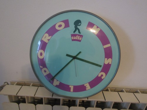 Orologio pubblicitario caffe - orologio,