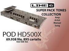 line 6 pod hd500x - patches sound preset- Super Pack.