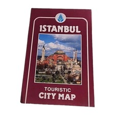 Mappa pieghevole vintage città turistica di Istanbul