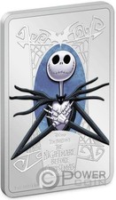 JACK SKELLINGTON Nightmare Before Christmas 1 oz moneta d'argento 2 $ Niue 2024