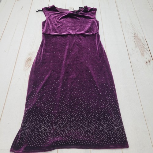 Vintage purple velvet beaded