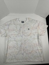 T-shirt Billionaire Boys Club Galaxy Scribble SS maglia bianca uomo XXL EUC astratta