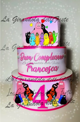 Torta barbapapà 3piani - torta,