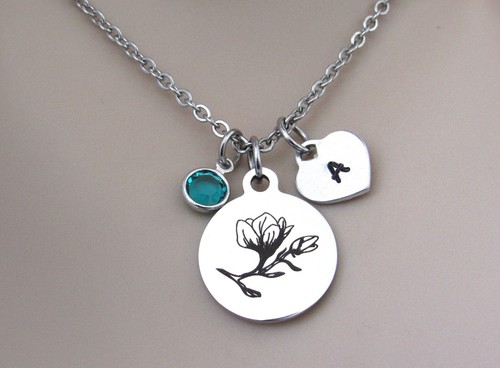 Collana fiore magnolia con - fiore, di