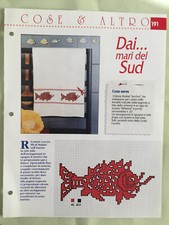 Schema punto croce Ricamo Mare