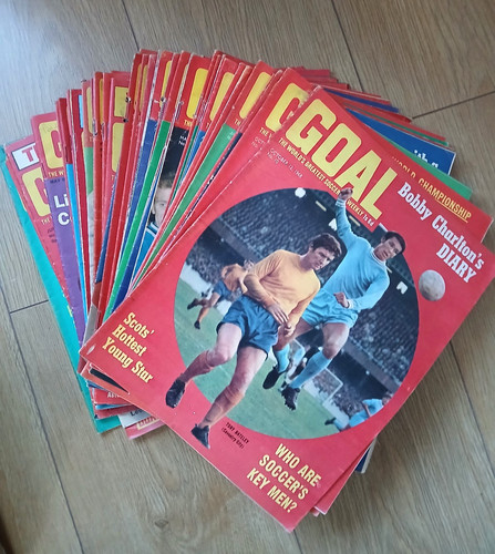 Job lot vintage goal football - lot,