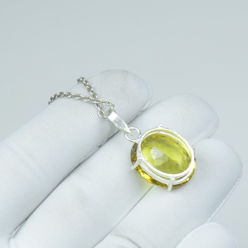 Collana zaffiro giallo forma - collana,