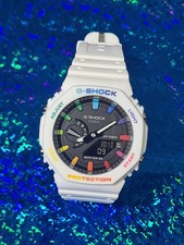 G-Shock Rainbow CasiOak White