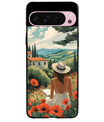 Poppy field woman - poppy,