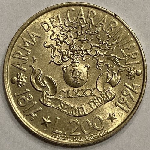 Moneta 200 lire commemorativa - moneta,