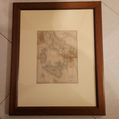 Mappa antica italia sud 1830 - sud,