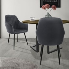 Sedia da cucina in velluto