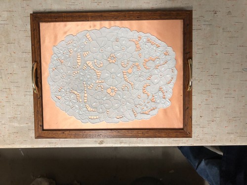 Vassoio vintage legno con - in,