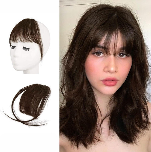 Frangia clip capelli veri - clip,