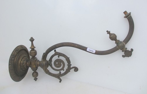 Victorian brass gas - gas, wall