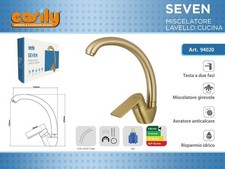 Miscelatore Lavello Cucina Oro