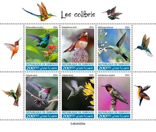 Francobolli colibrì colibri - francobolli,