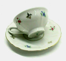 ANTICA TAZZINA IN PORCELLANA TEDESCA CON DECORI FLOREALI-M-308-