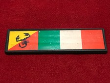 ABARTH EPOCA LOGO SIGLA EMBLEMA FREGIO STEMMA SCRITTA TARGHETTA BADGE OVALE NOME