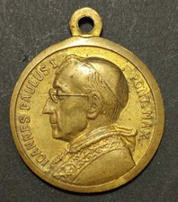 MEDAGLIA VATICANO GIOVANNI PAOLO I MATER BONI CONSILI ORA PRO NOBIS ORO PLACCATO