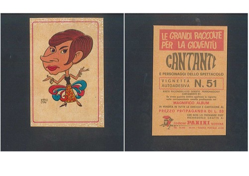 Figurina cantanti panini - cantanti,